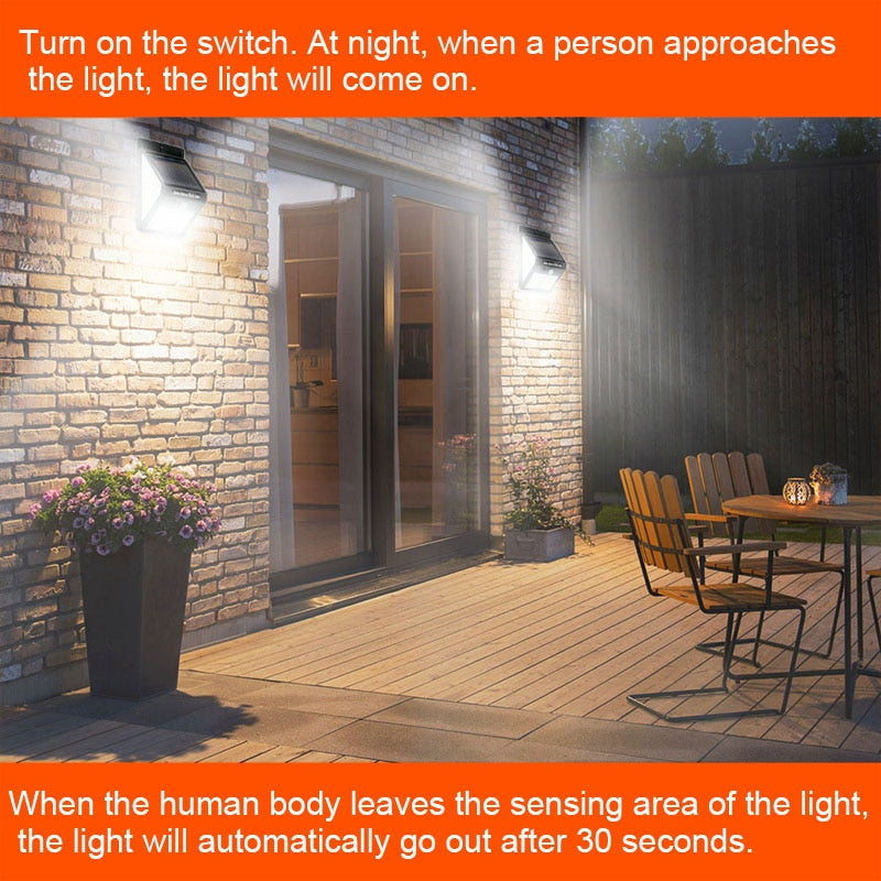 when a person approaches the light; the light will come on