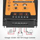 PowMr Mppt+PWM Solar Charge Controller 12V 24V 30A 50A 70A Solar Controller Solar Panel Battery Regulator Dual USB LCD Display