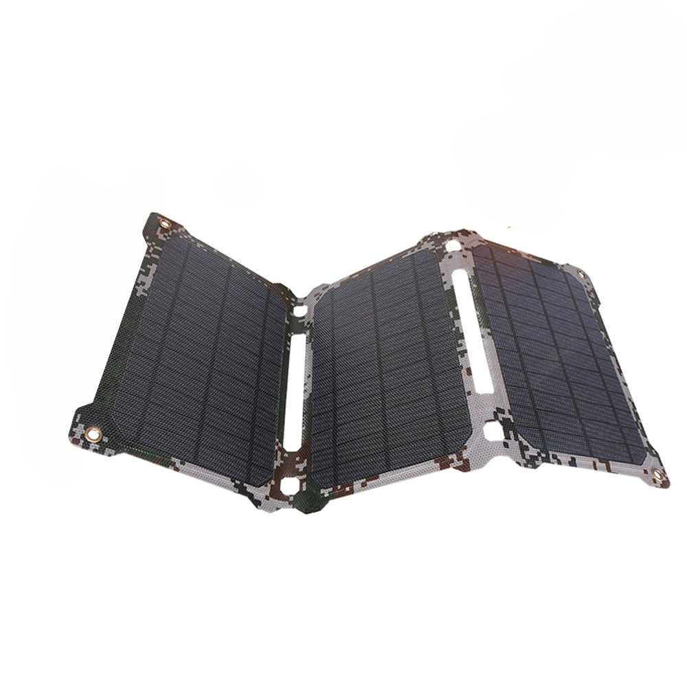ALLPOWERS Solar Panel 5V 21W USB Mobile Phone Power Bank Charger Outdoor Portable Foldable Solar Cells Battery Pack