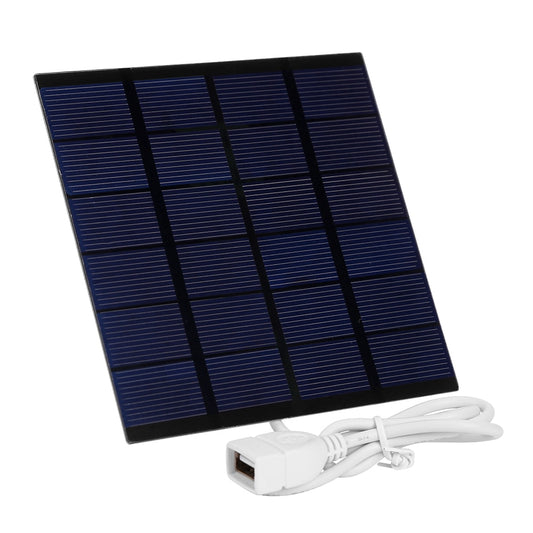 USB Solar Panel Outdoor 1.5W 6V Portable Solar Charger Pane Climbing Fast Charger Polysilicon Travel DIY Solar Charger Generator