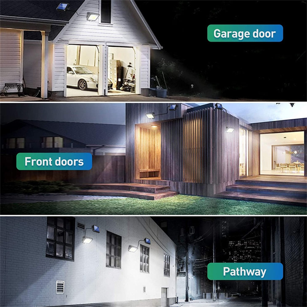 COB LED Solar Powered Light, Garage door Front doors Path