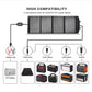 120W Portable Solar Panel, connectors for most 5V/1ZV power banks battery clip 