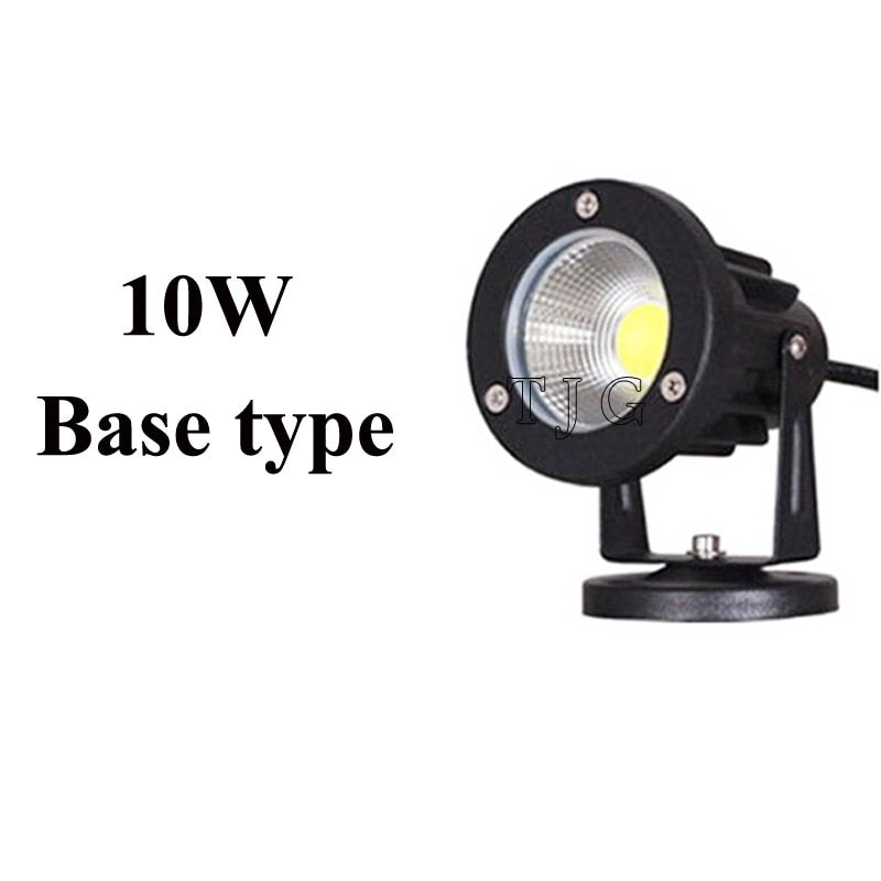 LED COB Illuminazione da giardino 3W 5W 10W Outdoor Spike Prato Lampada Illuminazione impermeabile Led Faretti da giardino con luce AC110V 220V DC12V
