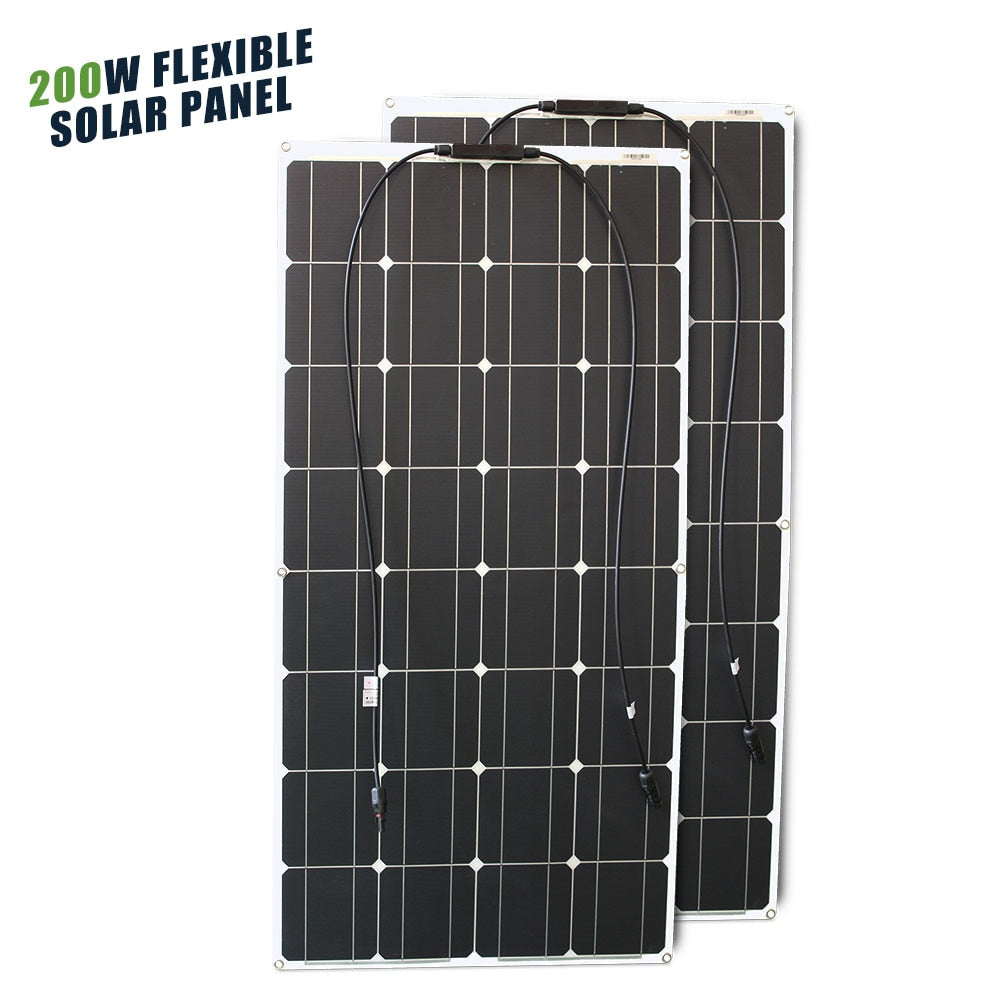 12V Flexible Solar Panel 600W 100W 200W 300W 400W 500W Bendable Waterproof Monocrystalline Best Solar Panel China for RV Boat