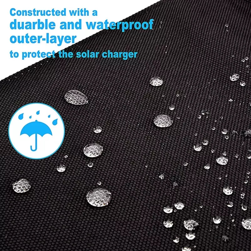 50W Portable Solar Panel, Constructed with a duarble and waterproof outer-
