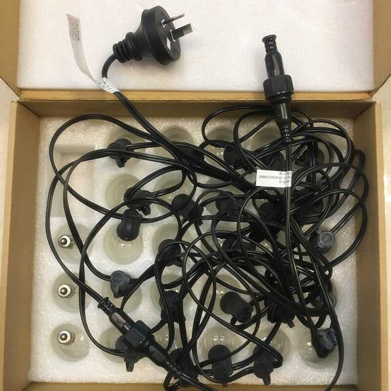 25Ft. LED G40  Bulb String Lights Connectable for Outdoor Valentine Christmas Holiday Garland Cafe  Outdoor Party Decoration