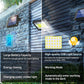 COB LED Solar Powered Light, W Large Battery Capacity High-quality COB Light Source Reserve