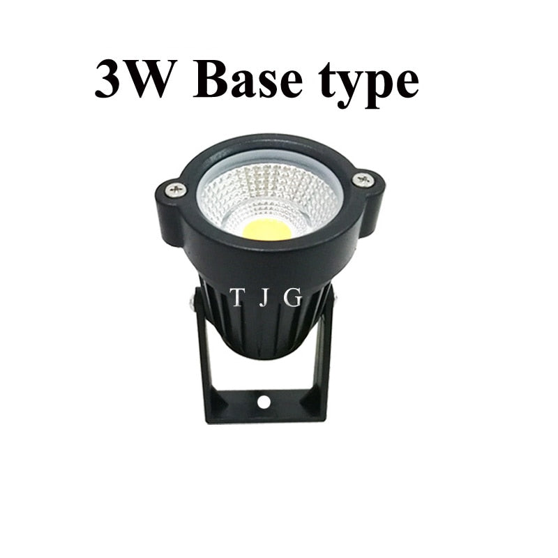 LED COB Illuminazione da giardino 3W 5W 10W Outdoor Spike Prato Lampada Illuminazione impermeabile Led Faretti da giardino con luce AC110V 220V DC12V