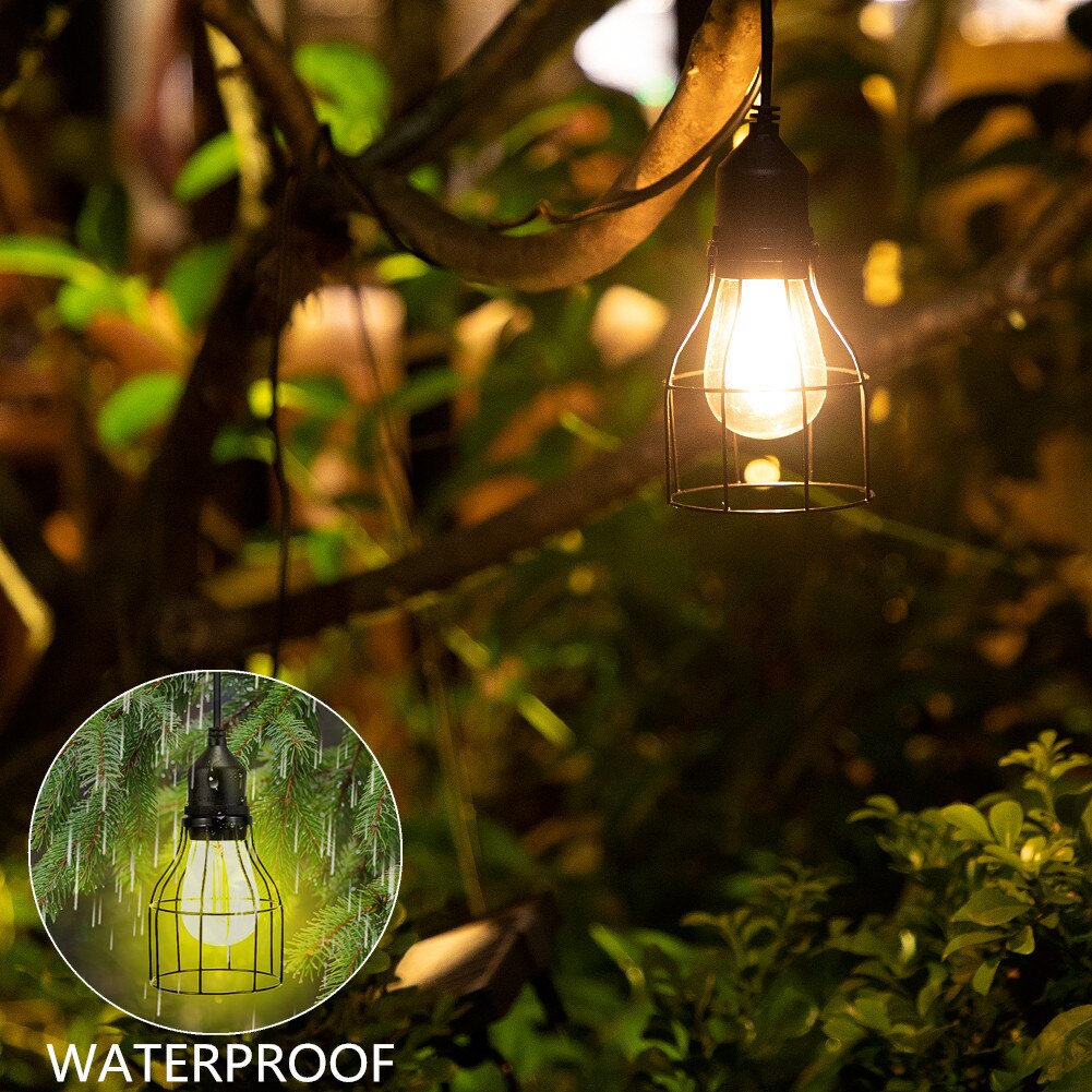 Solar Lamp Outdoor Garden Light Solar Chandelier Vintage Lamp Led Light Waterproof 3Meters Cord Indoor Lighting Solar Bulb Light