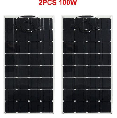 Solar Panel 200w 100w ETFE PET 110W 100W Flexible Panel Solar Monocrystalline Cell For 12V/24V Battery Charger 1000W System Kits