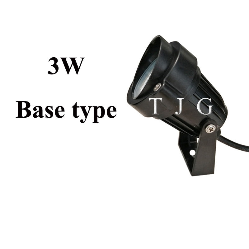LED COB Illuminazione da giardino 3W 5W 10W Outdoor Spike Prato Lampada Illuminazione impermeabile Led Faretti da giardino con luce AC110V 220V DC12V