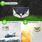 100 Led Solar Lights Outdoor Smart Motion Sensor Weatherproof Solar Powered IP65 Waterproof With Wide Angle Wall Light Garden