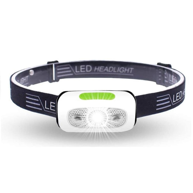5 Modes Body Motion Sensor Headlight Mini USB Rechargeable Headlamp Camping Flashlight Head Light Lamp Waterproof For Outdoor