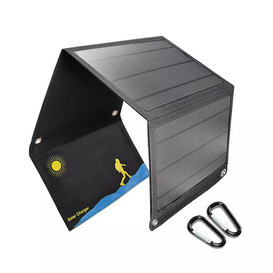 21W Portable Solar Panel - Waterproof Foldable Monocrystalline Solar Panels Mobile Phone Charger | Best Solar