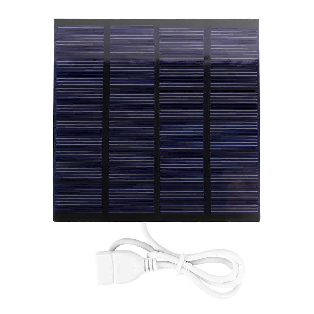 USB Solar Panel Outdoor 1.5W 6V Portable Solar Charger Pane Climbing Fast Charger Polysilicon Travel DIY Solar Charger Generator