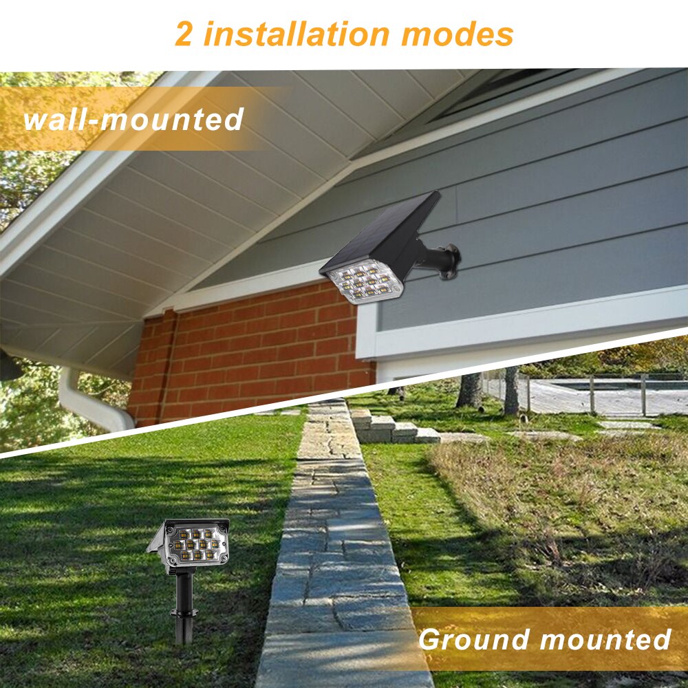 2 installation modes wall-mounted Ground
