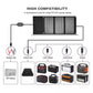 30W Portable Solar Panel, HIGH COMPATIBILITY 4 connectors work for most 5V