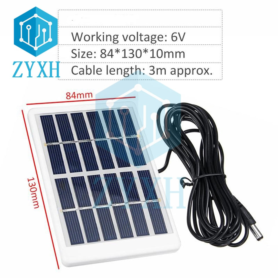 1.2W 6V Solar Panel, ZYXH Cable length: 3m approx: 84