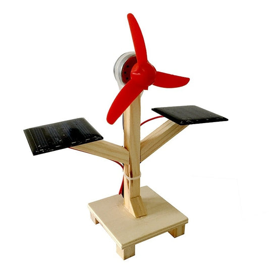 DIY Toy Solar Fan Solar Power Generator DC Motor Mini Fan - Panel DIY Science Education Model Kit Kids Developmental Toys