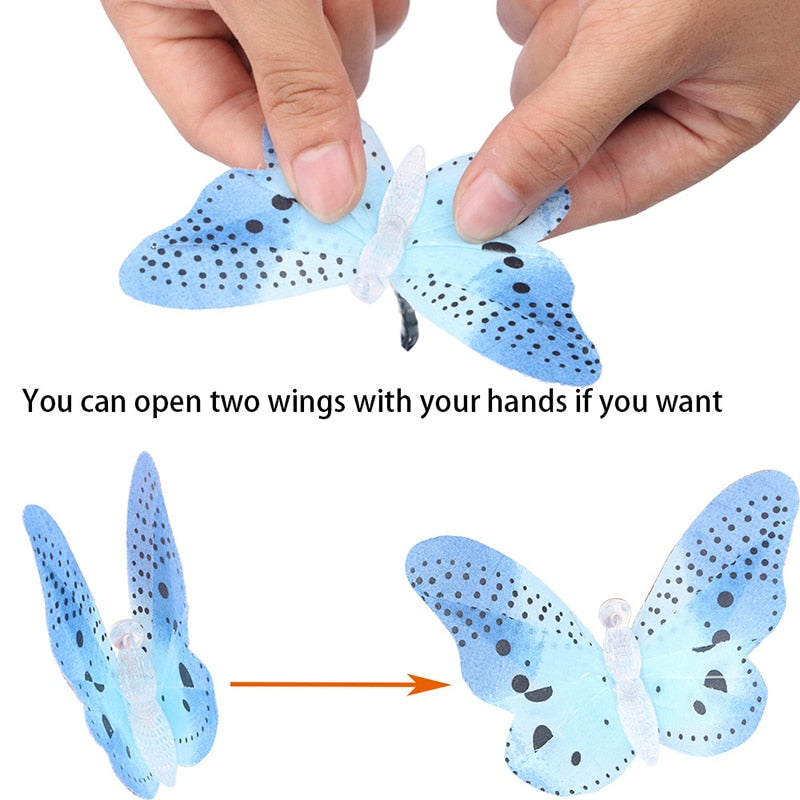 You can open two wings with your hands if you