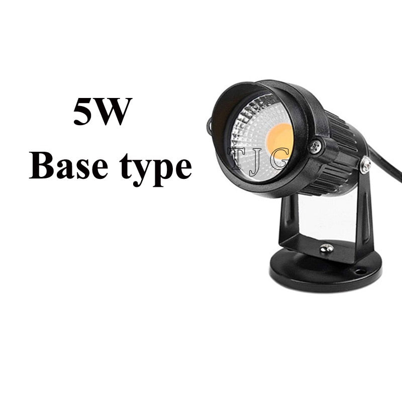 LED COB Illuminazione da giardino 3W 5W 10W Outdoor Spike Prato Lampada Illuminazione impermeabile Led Faretti da giardino con luce AC110V 220V DC12V