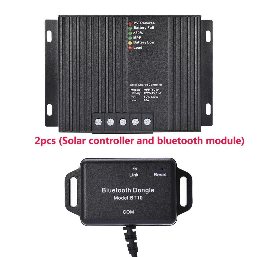 Regolatore di carica solare MPPT con regolatore di carica del pannello solare Bluetooth GEL/AGM/allagato/LiFePO4 (12,8 V)/agli ioni di litio (NCM)