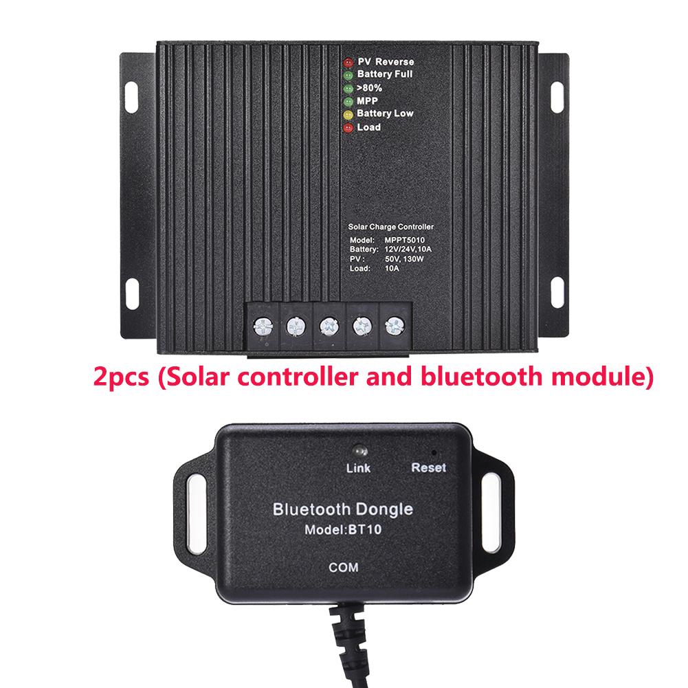 MPPT Solar Charge Controller with Bluetooth Solar Panel Charge Regulator GEL/AGM/Flooded/LiFePO4(12.8V)/Lithium ion(NCM)