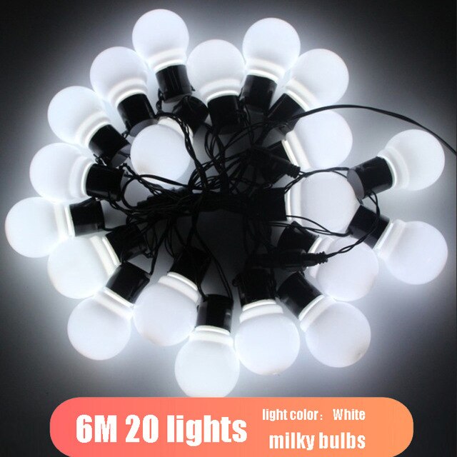 Led Fairy String Lights for Party Holiday Garden Garland Christmas Decorations Home Outdoor Globe Festoon Bulb Light Wedding