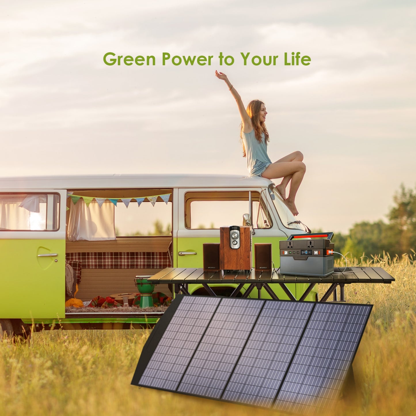 ALLPOWERS 18V Foldable Solar Panel, 60/100/120/200W Mobile Solar Charger for Power Supply, Laptop, Solar Generator, Fishing