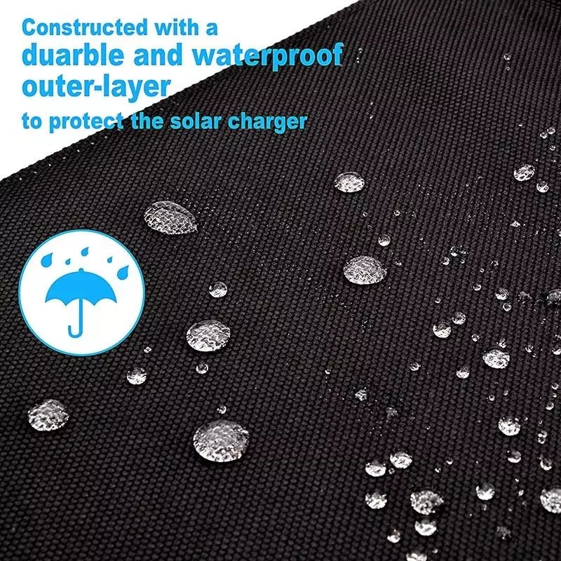 60W Portable Solar Panel, Constructed with a duarble and waterproof outer-