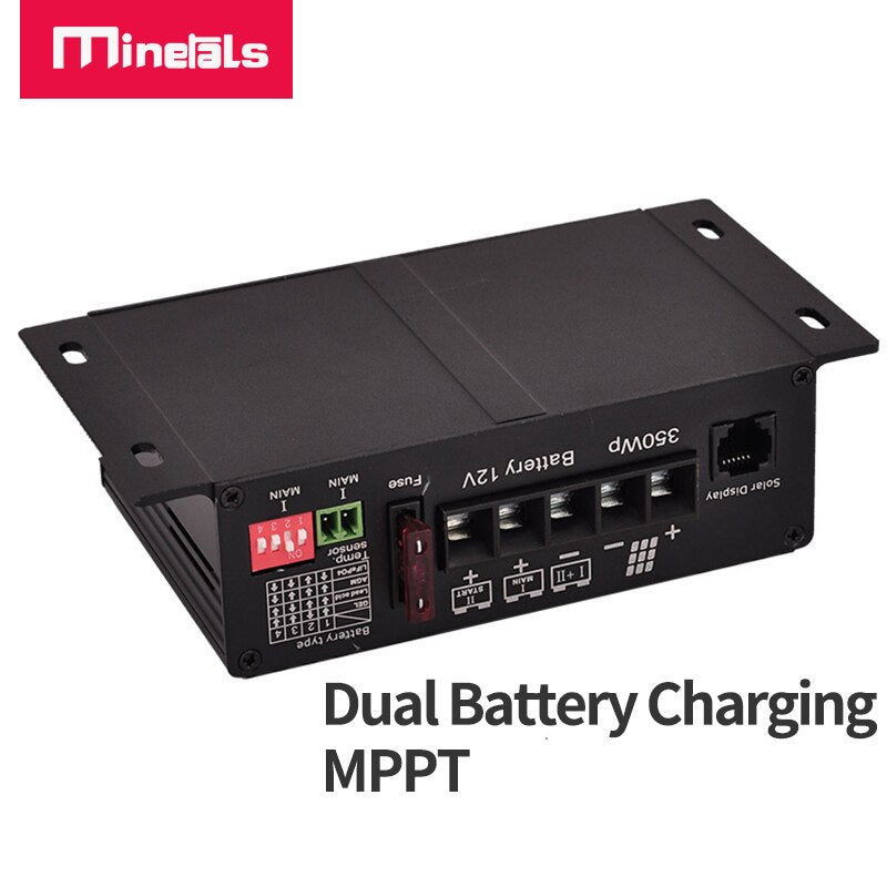 MPPT Controller 12v 25a Support Bluetooth APP Smart Solar Charging Controller Dual battery MPPT Solar Regulator For RV Regulator