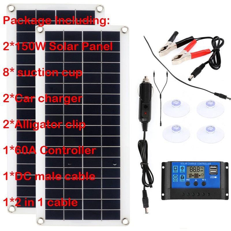 150W 300W Solar Panel, 2*1S0W Sdlar karlel