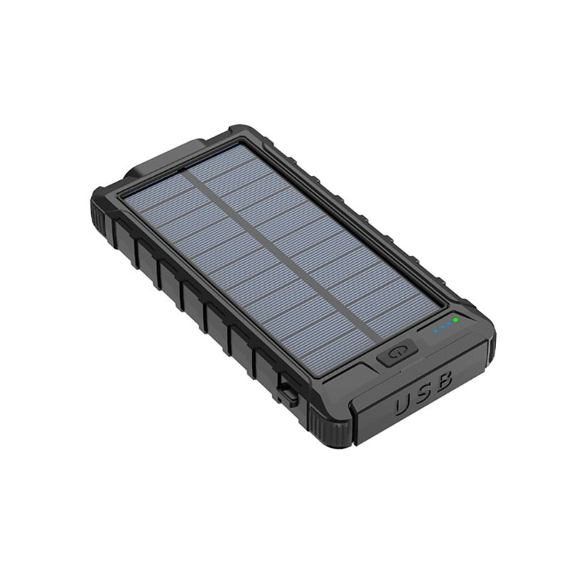 Solar Power Bank 80000mAh High Capacity Portable Charger Waterproof Fast Charging External Battery Flashlight For Xiaomi iPhone