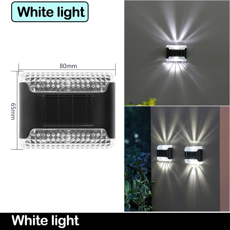Led luz solar luz solar lâmpada de parede jardim ao ar livre pátio varanda varanda decorações de estufa luzes impermeáveis decoração de casa e jardim