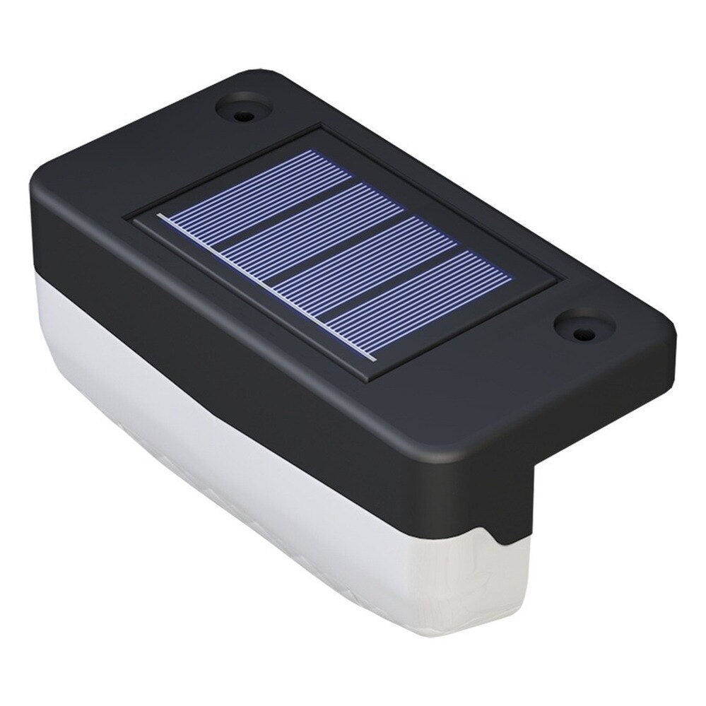 Luz LED Solar para escalera, resistente al agua, para exteriores, jardín, paso, patio, terraza, barandilla, luz de paso, luz de paisaje, IP65, resistente al agua