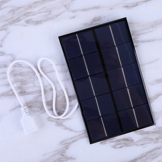1pc USB Solar Panel 5W 5V DIY Solar Charger 88x142mm for 3-5V Battery/Mobile Phone Charging Accessories