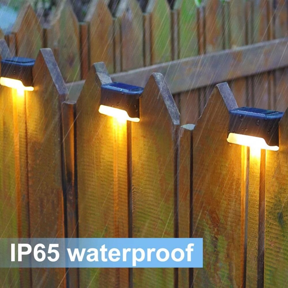 Wasserdichte Solar-Led-Licht Outdoor Garten Lichter Outdoor Solar Licht Dekoration Zaun Balkon Solar Lampe Für Terrasse Treppen Garten