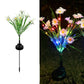 LED Solar Azalea Flowers Garden Lamp Home Decorative Light Landscape Orchid Rose LampYard Lawn Path Holiday Wedding Lights