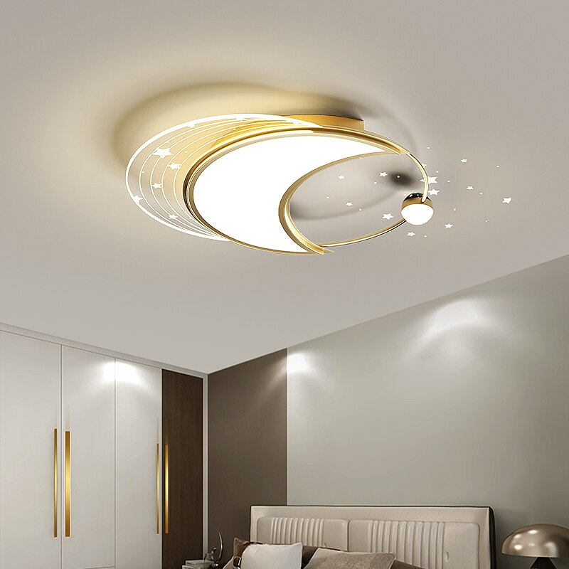 anneau étoile LED Fer Lustre Moderne Lumières Pour Chambre Salon Cuisine Lampes Éclairage Intérieur maison Lustre Plafond lustre