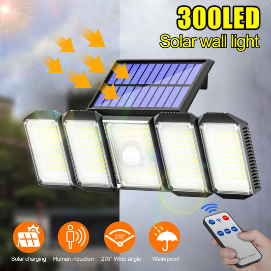 Solarwall light 2708 Solar charging Human induction 270" Wide