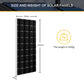 300W Solar Panel, SIZE AND WEIGHT OF SOLAR PANELS 530mm