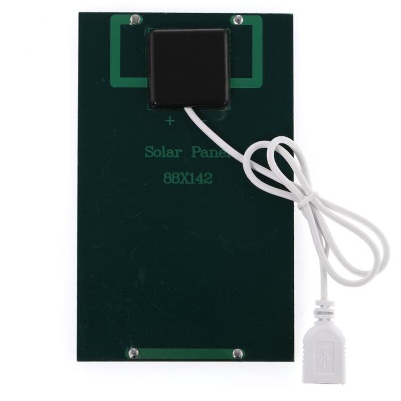 Pannello solare USB da esterno 5W 5V Caricatore solare portatile Pane Caricatore rapido da arrampicata Caricatore solare da viaggio in polisilicio Generatore di caricatori solari fai-da-te