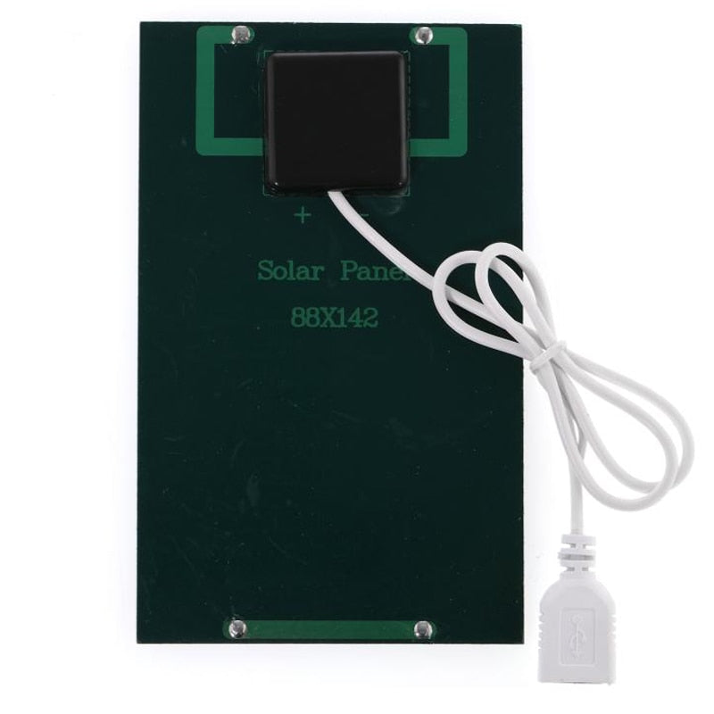 Pannello solare USB da esterno 5W 5V Caricatore solare portatile Pane Caricatore rapido da arrampicata Caricatore solare da viaggio in polisilicio Generatore di caricatori solari fai-da-te