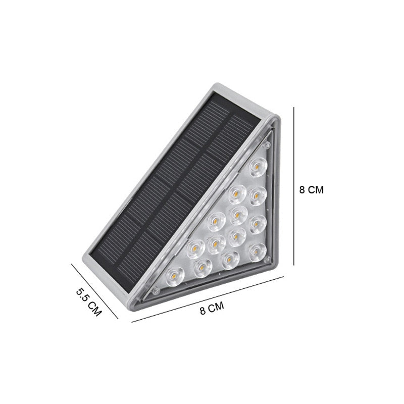13 LED Solar Wall Light Outdoor Lamps Waterproof Outdoor Garden Decoration for Fence Street Patio Stair Garden Outdoor LED Light