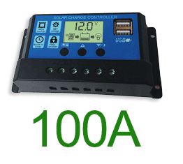 Professional Solar Panel Controller Battery Charge Regulator 2USB 12V/24V 10A~100A Photovoltaic Street Lamp Control System