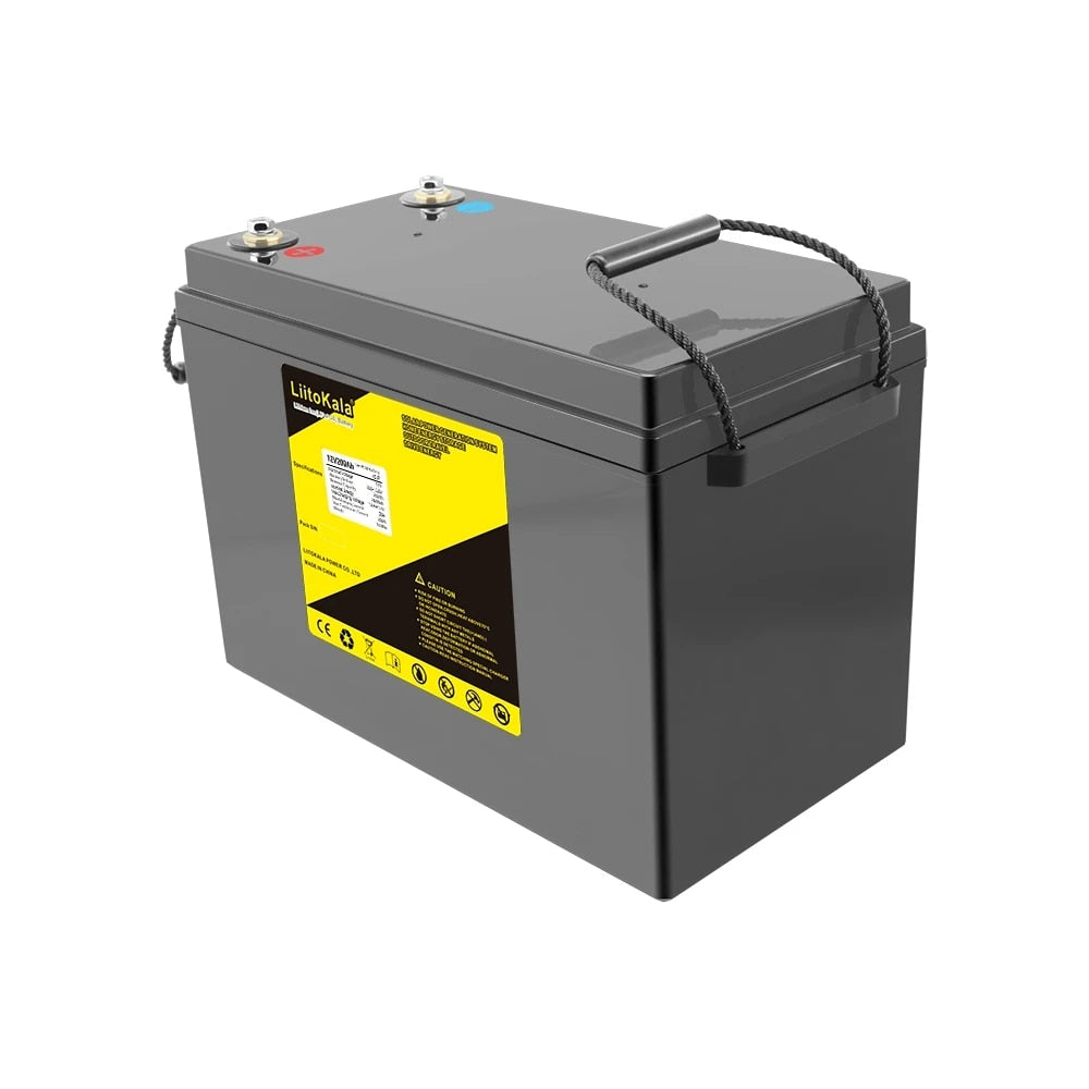 LiitoKala 12V 200Ah LiFePO4 Bateria 12.8V Power Para RV Campers Golf Cart Off-Road Off-grid Solar Wind,QC3.0 Type-C USB output