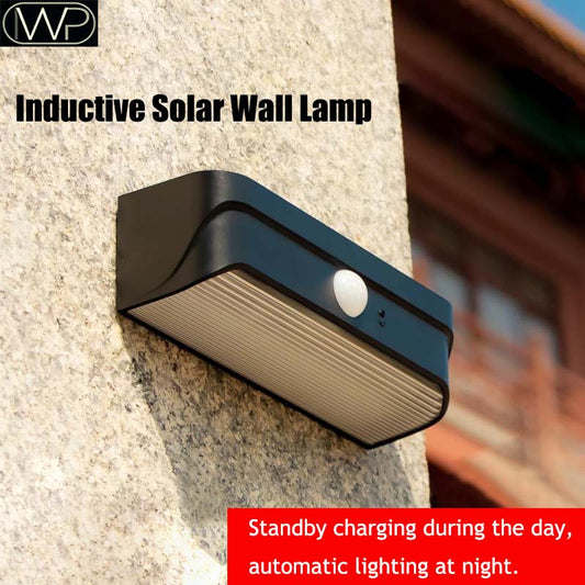 Motion Sensor LED Solar Light Outdoor Waterproof Garden Light Solar Powered Sconces Stair Fence Exterior Wall Lamps Porch Light