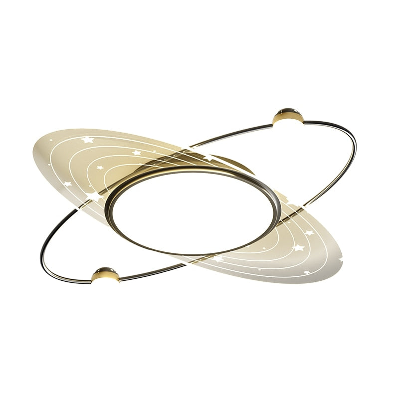 anneau étoile LED Fer Lustre Moderne Lumières Pour Chambre Salon Cuisine Lampes Éclairage Intérieur maison Lustre Plafond lustre