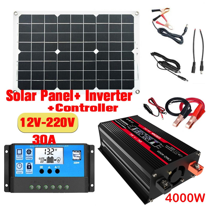 110V/220V Solar Panel, Solar Panelt TInverter +Controller 12V-220