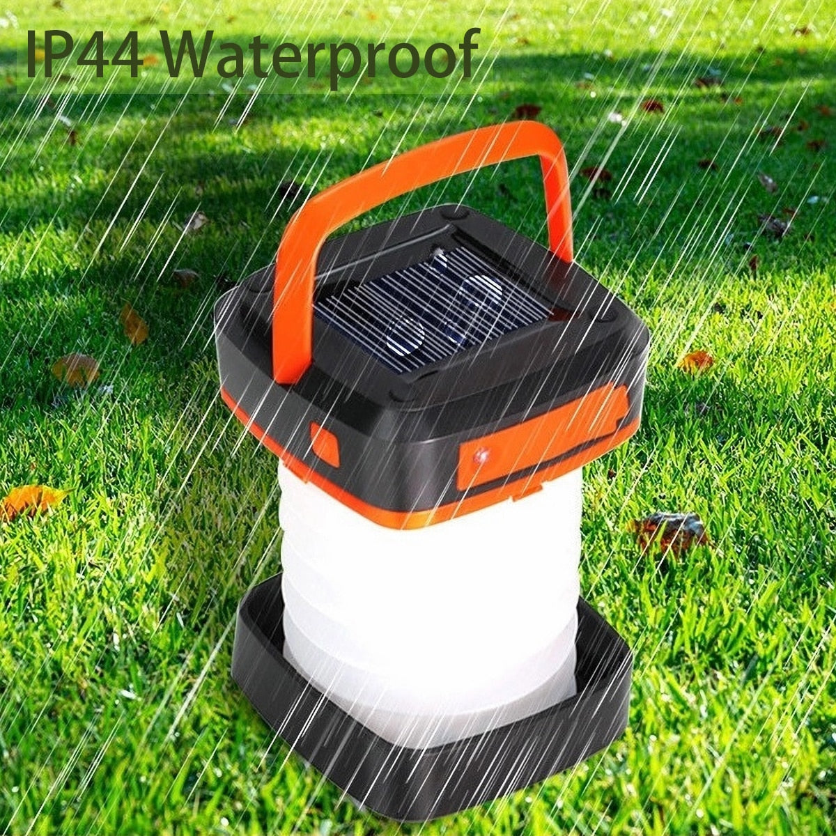 Solar Light Outdoor Foldable Waterproof Camping Lantern Led Light Rechargeable Power Bank Portable Flashlight Led Solar Lamp